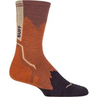 1 Pair BUFF Hike Merino Lightweight Crew Length Socks Ginger