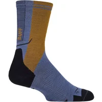 Mens and Women's 1 Pair BUFF Hike Merino Lightweight Crew Length Socks Blue S