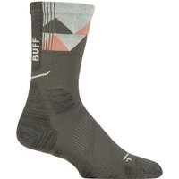 1 Pair BUFF Thermonet Hike Crew Length Socks Beetle