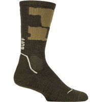 1 Pair BUFF Merino Midweight Hike Crew Length Socks Beetle