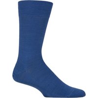 1 Pair Sensitive Berlin Virgin Wool Left Right Socks Comfort Cuff Sapphire 8.5 11