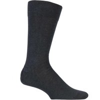 1 Pair Anthracite Melange Sensitive London Cotton Left Right Socks Comfort Cuff 11.5 14