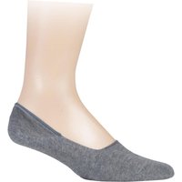 1 Pair Light Grey Melange Invisible Step Shoe Liners 7 8