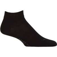 Mens 1 Pair Falke Sensitive London Cotton Trainer Socks Black 8.5-11 Mens