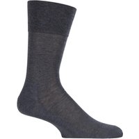 1 Pair Anthracite Melange Tiago Classic Fil dEcosse Mercerised Cotton Socks 8.5 9.5