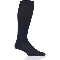 1 Pair Falke Travel Comfort Energizing Cotton Compression Socks Dark 11.5 12.5