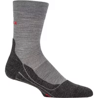 1 Pair Grey RU4 Cushioned Wool Sports Crew Socks Men's 9.5-10.5 Mens - Falke