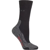 1 Pair Black TK2 Medium Volume Ergonomic Cushioned Trekking Socks Ladies 2.5-3.5 Ladies - Falke