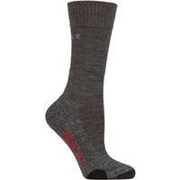 1 Pair Asphalt TK2 Medium Volume Ergonomic Cushioned Trekking Socks 7 8
