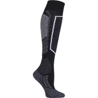 1 Pair Black SK4 Medium Volume Wool Ski Socks Ladies 5.5-6.5 Ladies - Falke