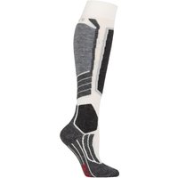 1 Pair Off White SK4 Medium Volume Wool Ski Socks 4 5