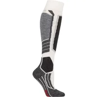 1 Pair Off White SK4 Medium Volume Wool Ski Socks Ladies 4-5 Ladies - Falke