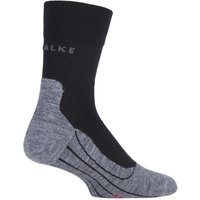 1 Pair Grey RU4 Cool Volume Ergonomic Cushioned Crew Running Socks 11 12.5