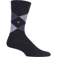 1 Pair Manchester Argyle Cotton Socks Greys 11 14