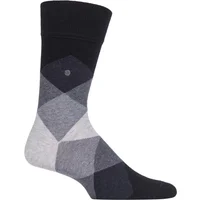 1 Pair Blacks Clyde Cotton All Over Blend Argyle Socks Men's 6.5-11 Mens - Burlington