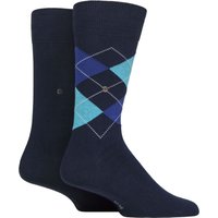 2 Pair Everyday Plain Argyle Cotton Socks 6.5 11