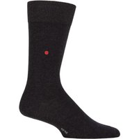 1 Pair Lord Plain Cotton Socks Oil Melange 6.5 11