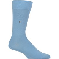 1 Pair Burlington Lord Plain Cotton Socks Light Blue 6.5 11