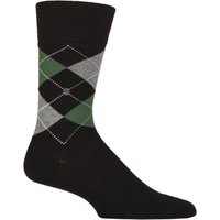 1 Pair King Argyle Cotton Socks Green 6.5 11