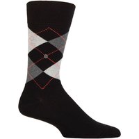 1 Pair King Argyle Cotton Socks Flames 11 14