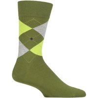 1 Pair King Argyle Cotton Socks Moss 11 14