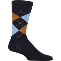 1 Pair Edinburgh Virgin Wool Argyle Socks Dark Night 6.5 11
