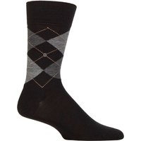 1 Pair Grey Edinburgh Virgin Wool Argyle Socks 11 14