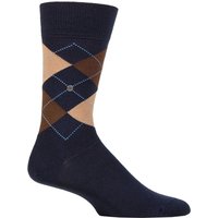 1 Pair Edinburgh Virgin Wool Argyle Socks Browns 6.5 11