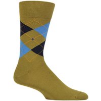 1 Pair Edinburgh Virgin Wool Argyle Socks Khaki 40 46