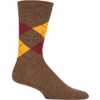 1 Pair Edinburgh Virgin Wool Argyle Socks Melange 6.5 11