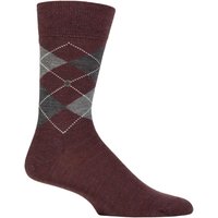 1 Pair Edinburgh Virgin Wool Argyle Socks Melange 6.5 11