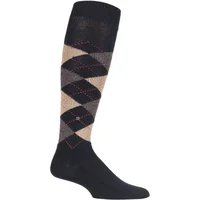 1 Pair Brown Preston Soft Acrylic Knee High Socks Men's 6.5-11 Mens - Burlington