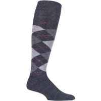 1 Pair Grey Preston Soft Acrylic Knee High Socks 6.5 11