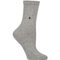 1 Pair Burlington Fleet Street Ribbed Cotton Socks Heather 3.5 7