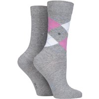 2 Pair Everyday Mix Plain Argyle Cotton Socks 2.5 6.5