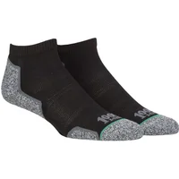 1000 Mile Run Anklet Ladies (Twin Pack) (RecycLED) - Black/Grey - Small, Multi