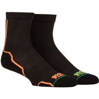 2 Pair Repreve Trail Socks Orange 6 8.5