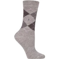 1 Pair Whitby Extra Soft Argyle Socks 3.5 7