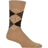 1 Pair Burlington Preston Extra Soft Feeling Argyle Socks 6.5 11