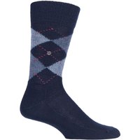 1 Pair Preston Extra Soft Feeling Argyle Socks Dark Navy Blue 40 46