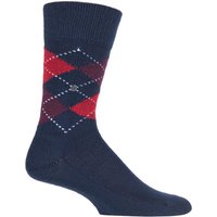 1 Pair Red Preston Extra Soft Feeling Argyle Socks 6.5 11