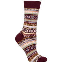 1 Pair Fair Isle Delight Wool Socks 3.5 7