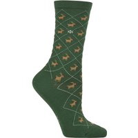 1 Pair Christmas Reindeer Cotton Socks 3.5 7