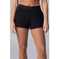 Women's 1 Pack Lazy Panda Bamboo Loungewear Selection Shorts Black UK 14