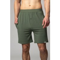 1 Pack Bamboo Loungewear Selection Shorts Olive Green Large