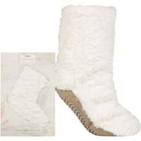 1 Pair Faux Fur Slipper Socks Grip 4 8