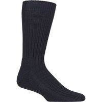 1 Pair Rich Navy Blue Cotton Cushioned Golf Socks 12 14