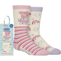 2 Pair Peppa Pig Original Slipper Socks Peppa