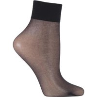 1 Pair Shelina 12 Denier Ultra Transparent Ankle Highs Shimmer 5.5 8