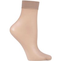 1 Pair Cocoon Seidenglatt 15 Denier Transparent Shining Ankle Highs 5.5 8